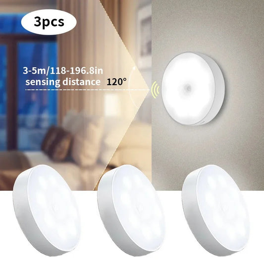 Lampes LED Automatiques – Motion Sensor, Recharge USB, Idéal Placards & Escaliers